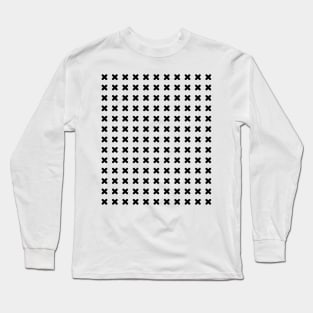 Minimal X Pattern Simple Minimalist Design Gift Women Men Boys Girls Long Sleeve T-Shirt
